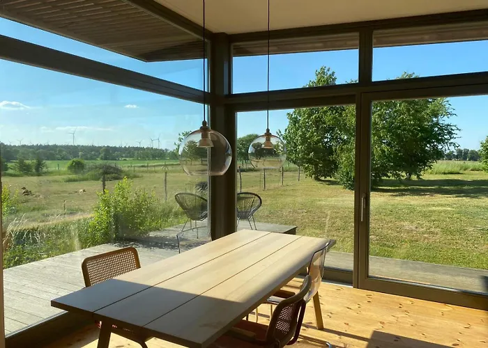 Designholzhaus Mit Panoramablick In Der Maerkischen Schweiz Apartment Ihlow  photo